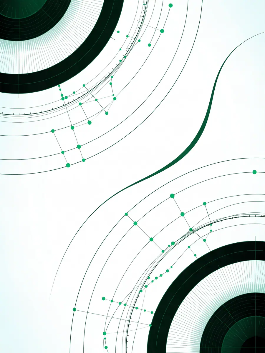 Branded analytical artwork with concentric data rings representing Dr. Bushra Shahid, Research Analyst and Academic Research Consultant at Baarso